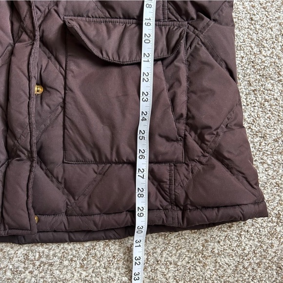 Lands’ End Brown Puffer Coat Winter Warm Casual Large Comfy - Picture 5 of 7